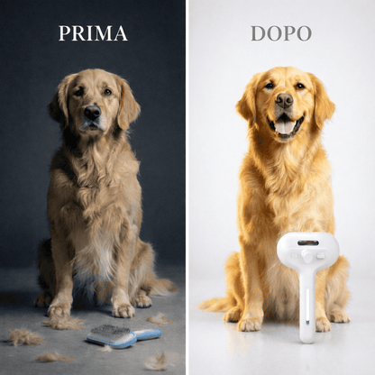 PawBrush™ – Spazzola a Vapore 3 in 1 per Meno Peli e Più Benessere
