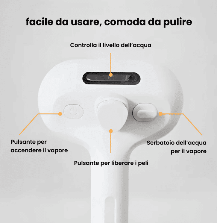 PawBrush™ – Spazzola a Vapore 3 in 1 per Meno Peli e Più Benessere