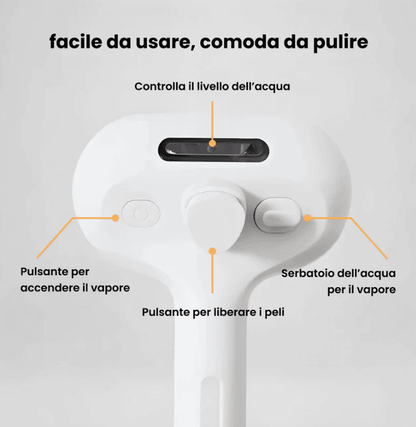 PawBrush™ – Spazzola a Vapore 3 in 1 per Meno Peli e Più Benessere